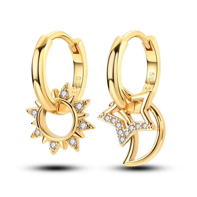 עגילי שמש וכוכב