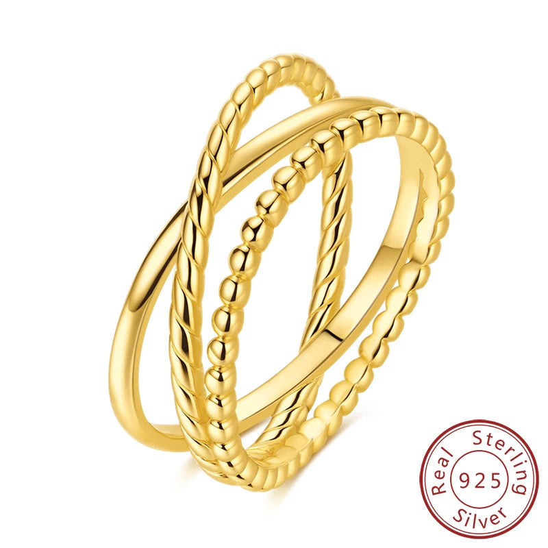 Rings 925 Sterling Silver Gold Star Moon Heart Watch Firefly Ring Adjustable Ring for Original Women Girl Fashion Jewelry Gifts