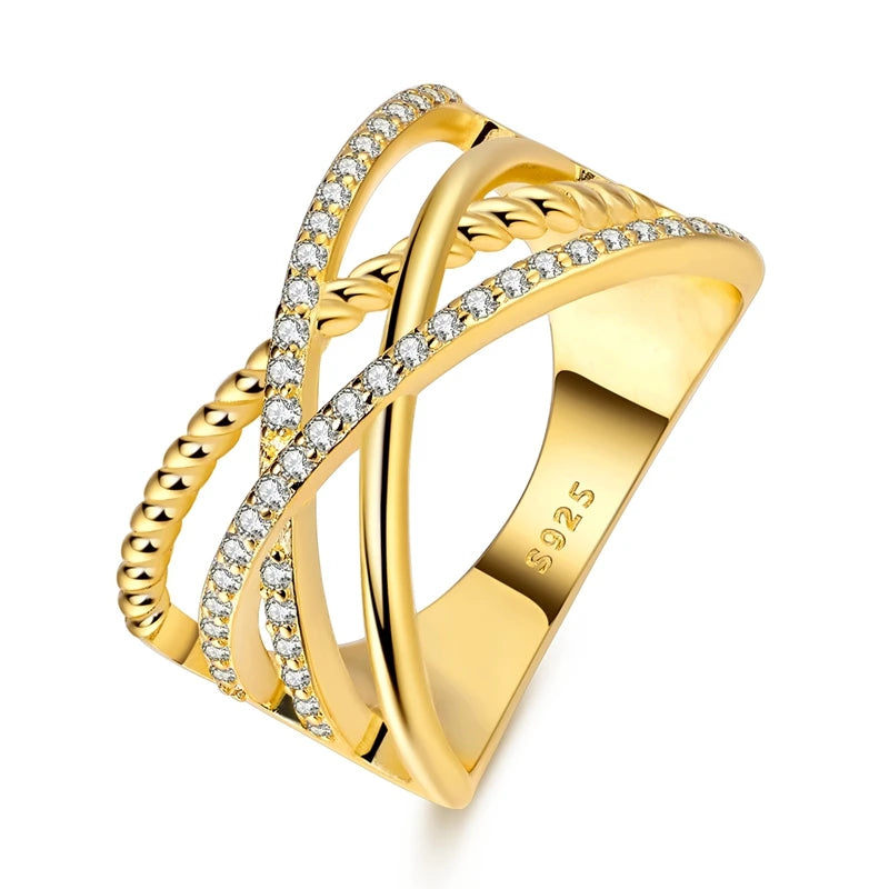 925 Sterling Silver Original Rings Crown Love Heart Sun Moon Engagement Wedding Pink Bow Ring Luxury  For Women Jewelry Gitf