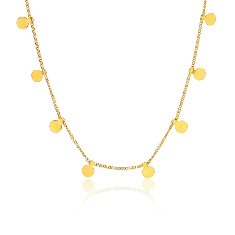 ZORCVENS חדש אופנה זהב צבע 316L נירוסטה שרשראות פרינג' לנשים צווארונים 2023 טרנד אופנה תכשיטי מתנה למסיבה