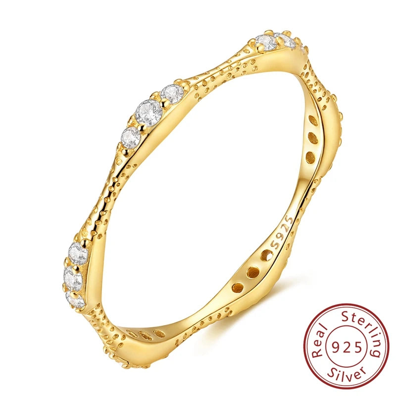 Rings 925 Sterling Silver Gold Star Moon Heart Watch Firefly Ring Adjustable Ring for Original Women Girl Fashion Jewelry Gifts