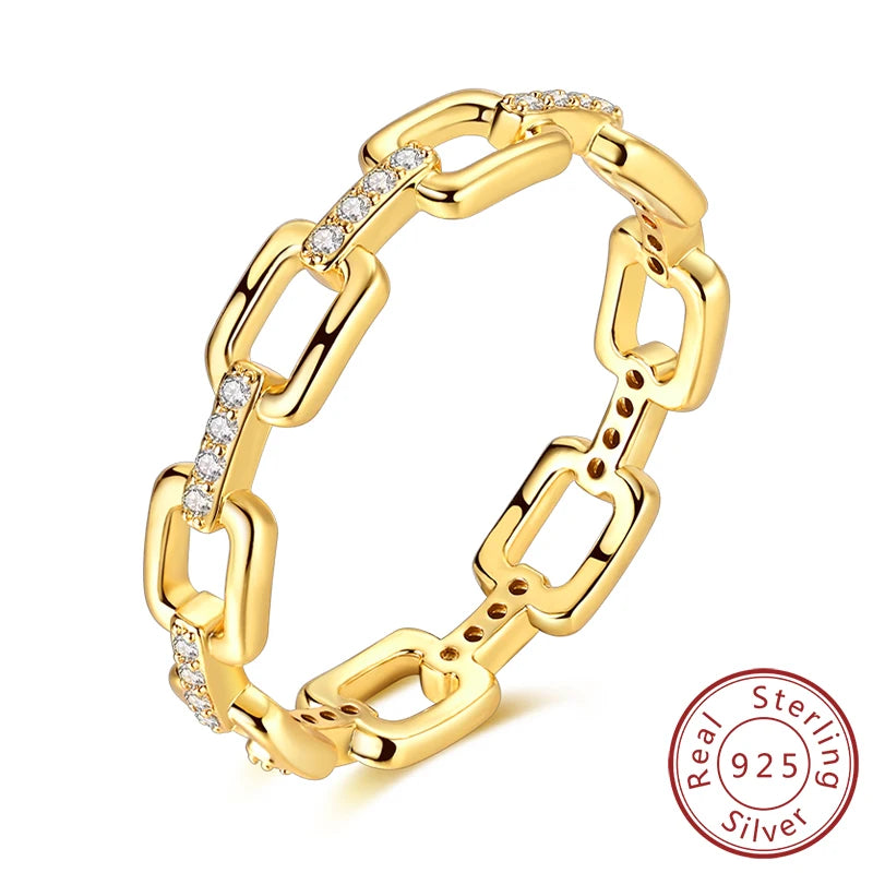 Rings 925 Sterling Silver Gold Star Moon Heart Watch Firefly Ring Adjustable Ring for Original Women Girl Fashion Jewelry Gifts