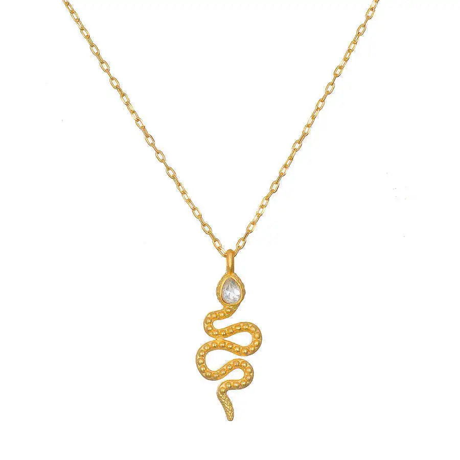 שרשרת תליון בסגנון בוהמי, מפלדת אל-חלד מצופה זהב 18 קראט, תכשיט שכבות מסתורי, מתאים לנשים