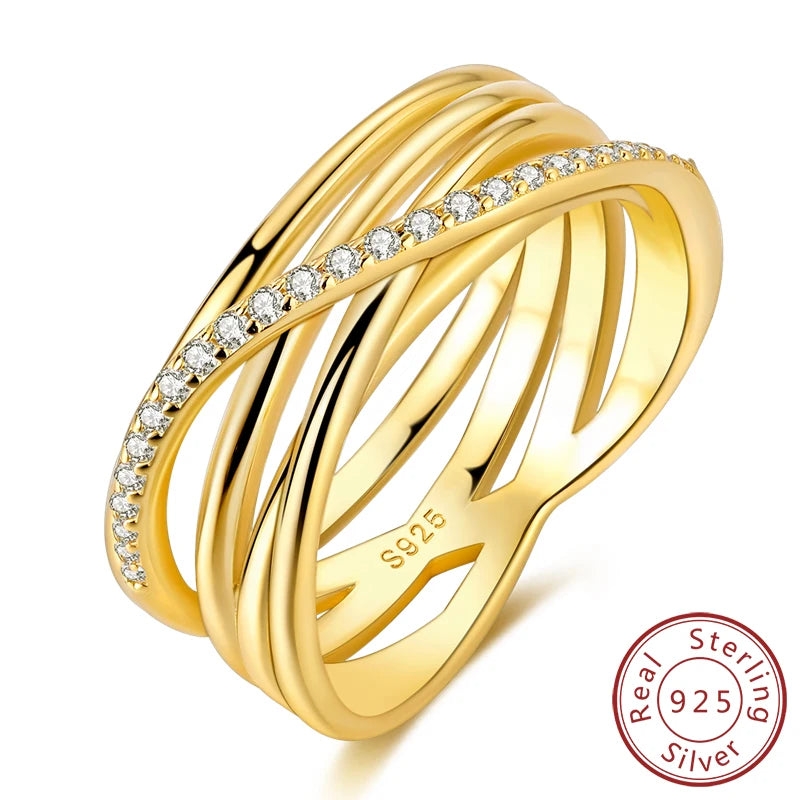 Rings 925 Sterling Silver Gold Star Moon Heart Watch Firefly Ring Adjustable Ring for Original Women Girl Fashion Jewelry Gifts