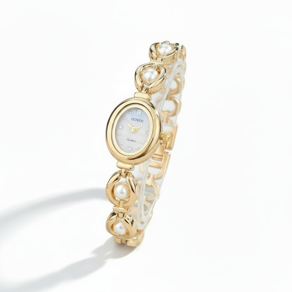 שעון פנינים אלגנטי