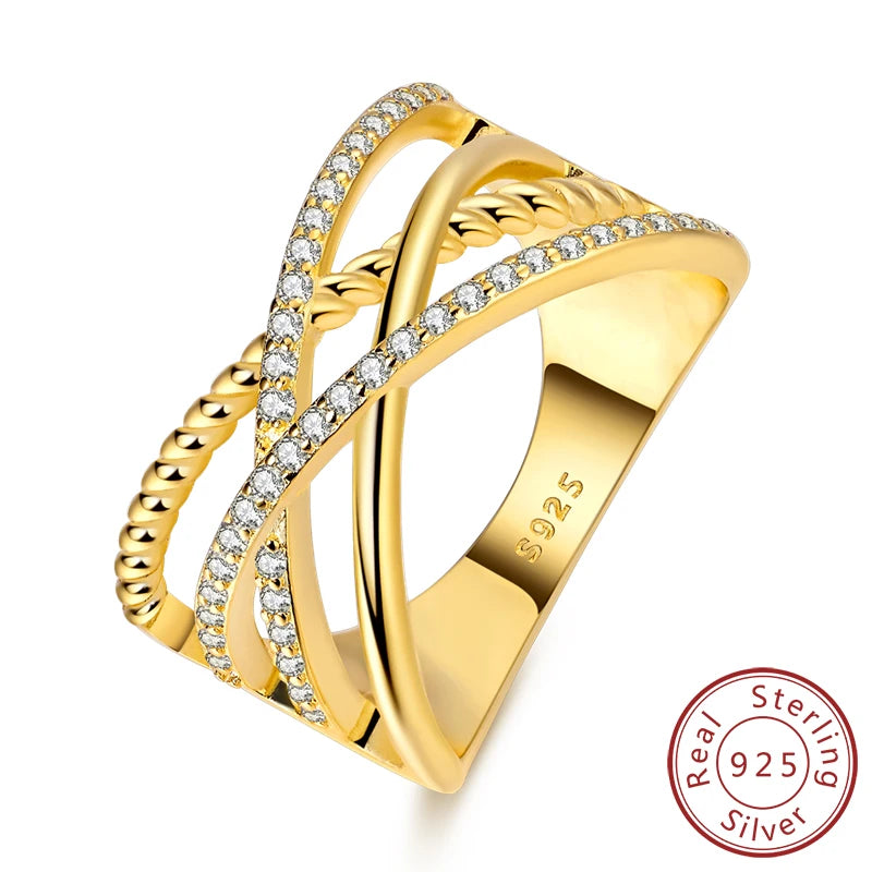 Rings 925 Sterling Silver Gold Star Moon Heart Watch Firefly Ring Adjustable Ring for Original Women Girl Fashion Jewelry Gifts